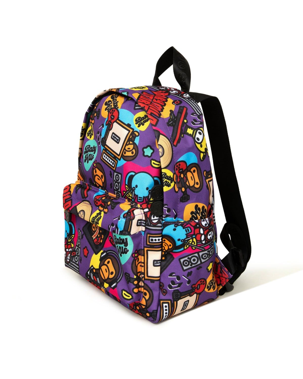  Balo Bape Graphic Small Backpack 'Purple' 
