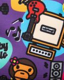  Balo Bape Graphic Small Backpack 'Purple' 