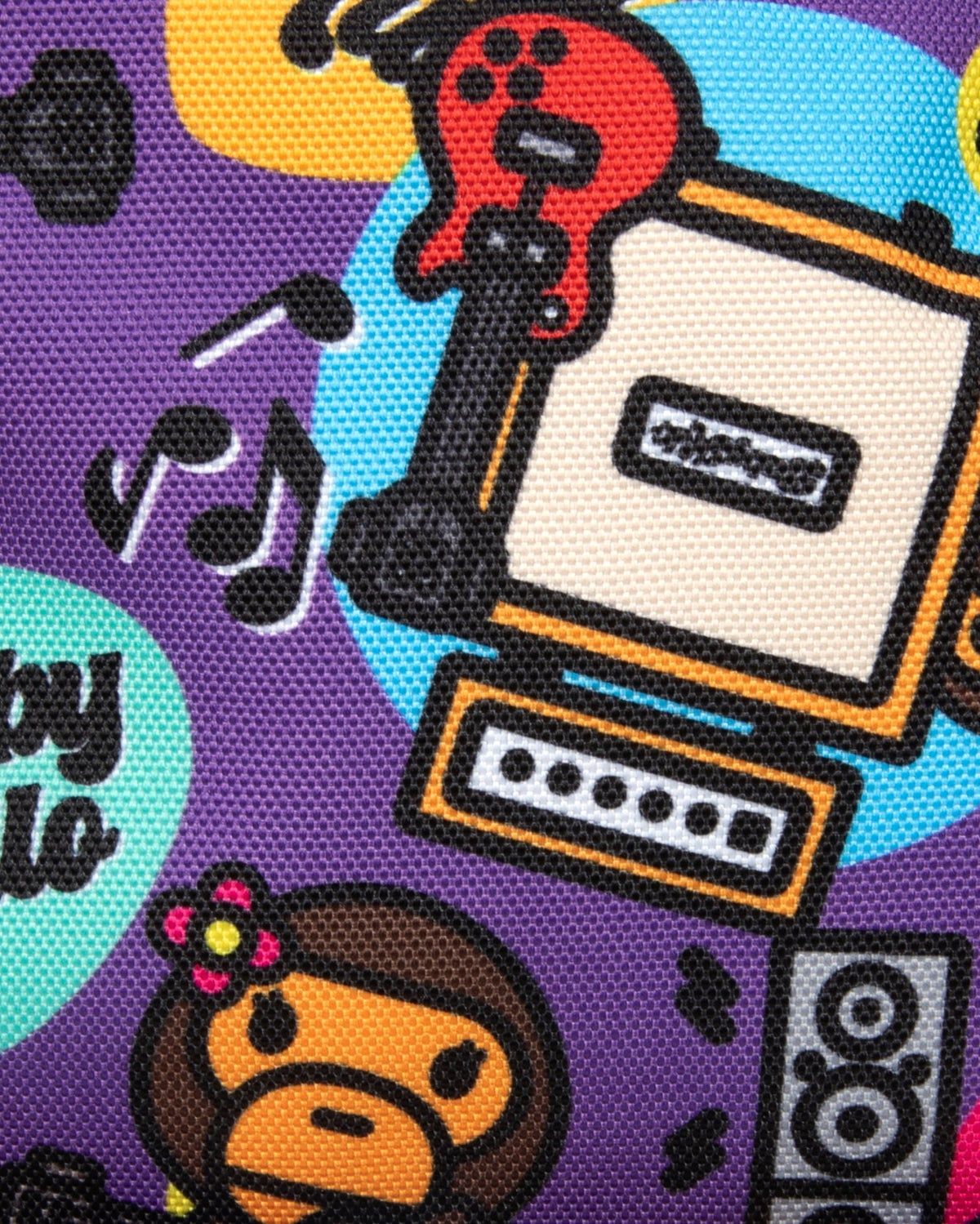  Balo Bape Graphic Small Backpack 'Purple' 