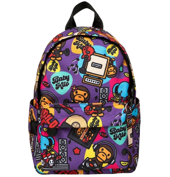  Balo Bape Graphic Small Backpack 'Purple' 