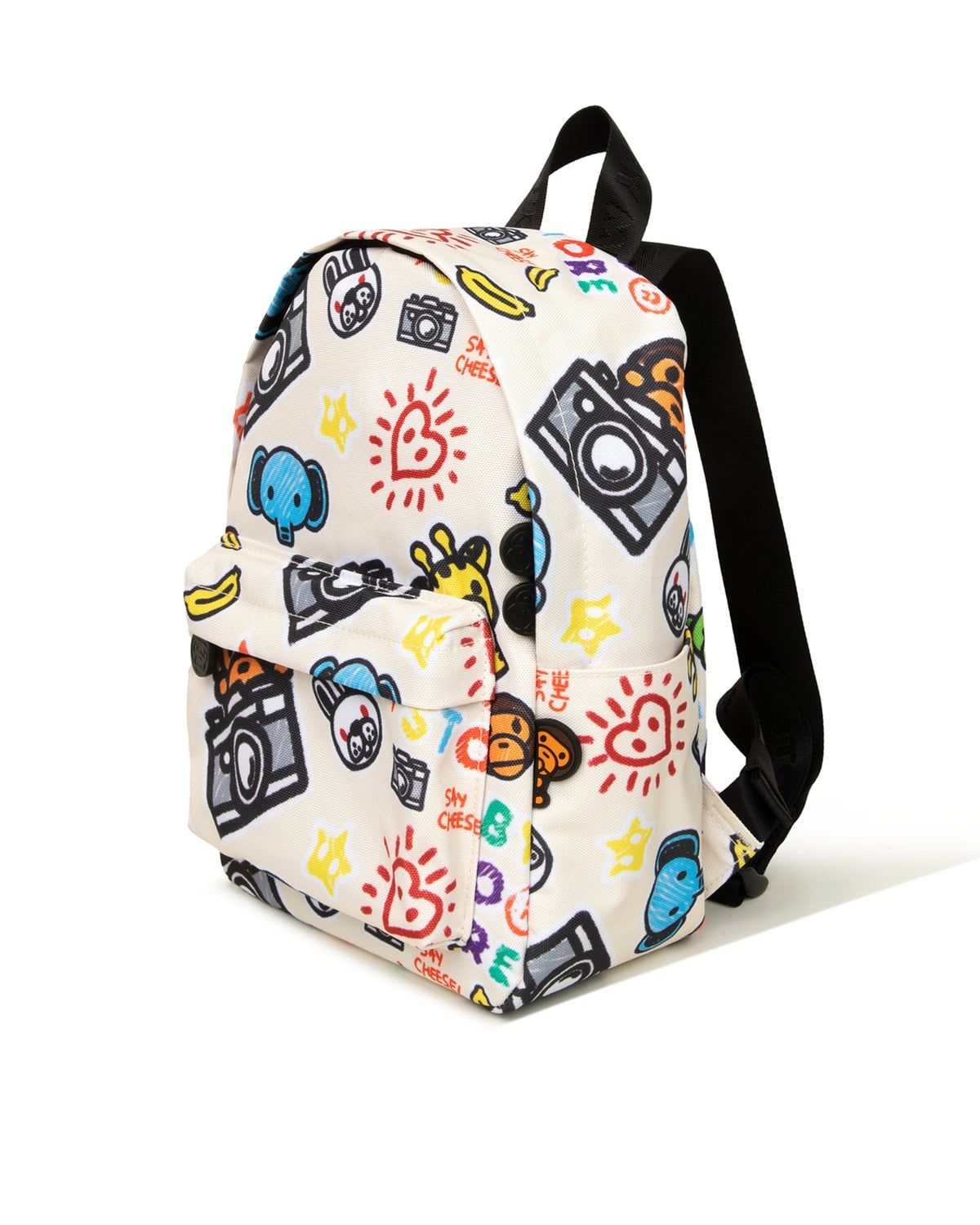  Balo Bape Graphic Small Backpack 'White' 