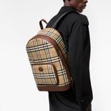  Balo Burberry Check Backpack 'Beige' 