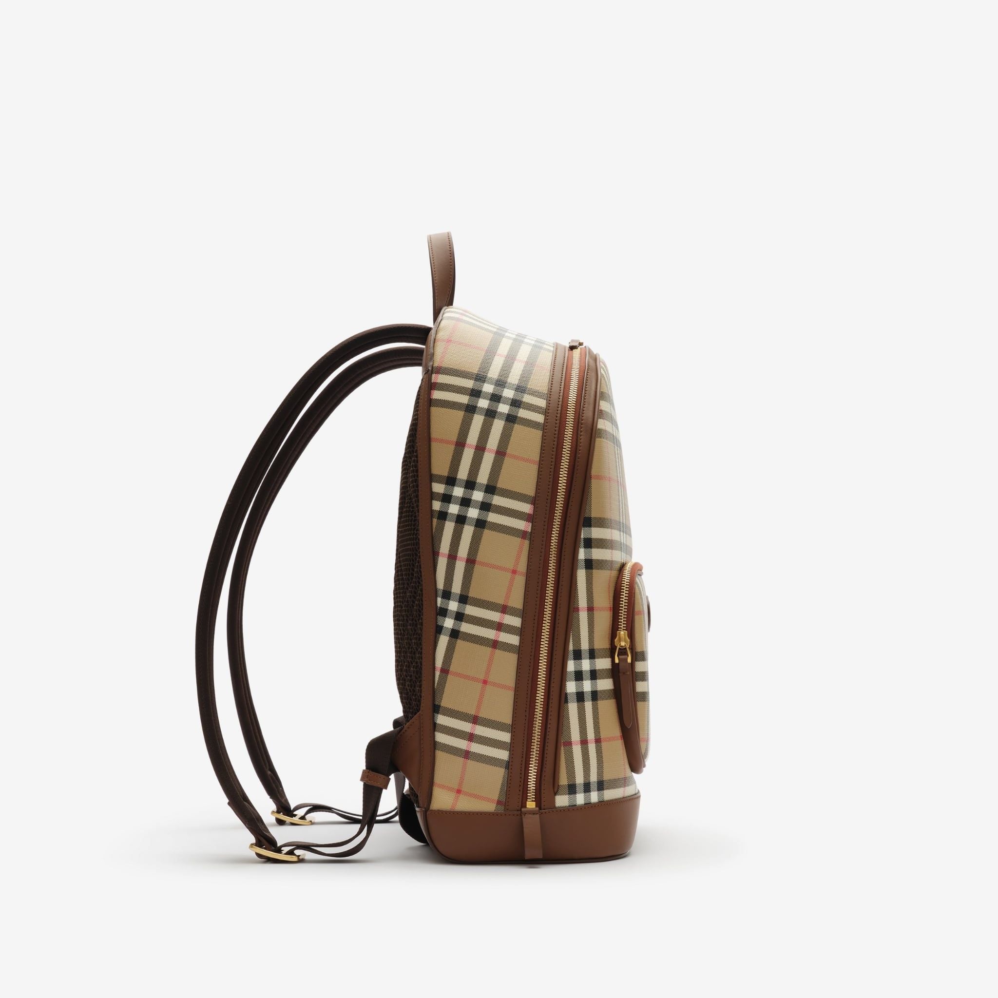  Balo Burberry Check Backpack 'Beige' 