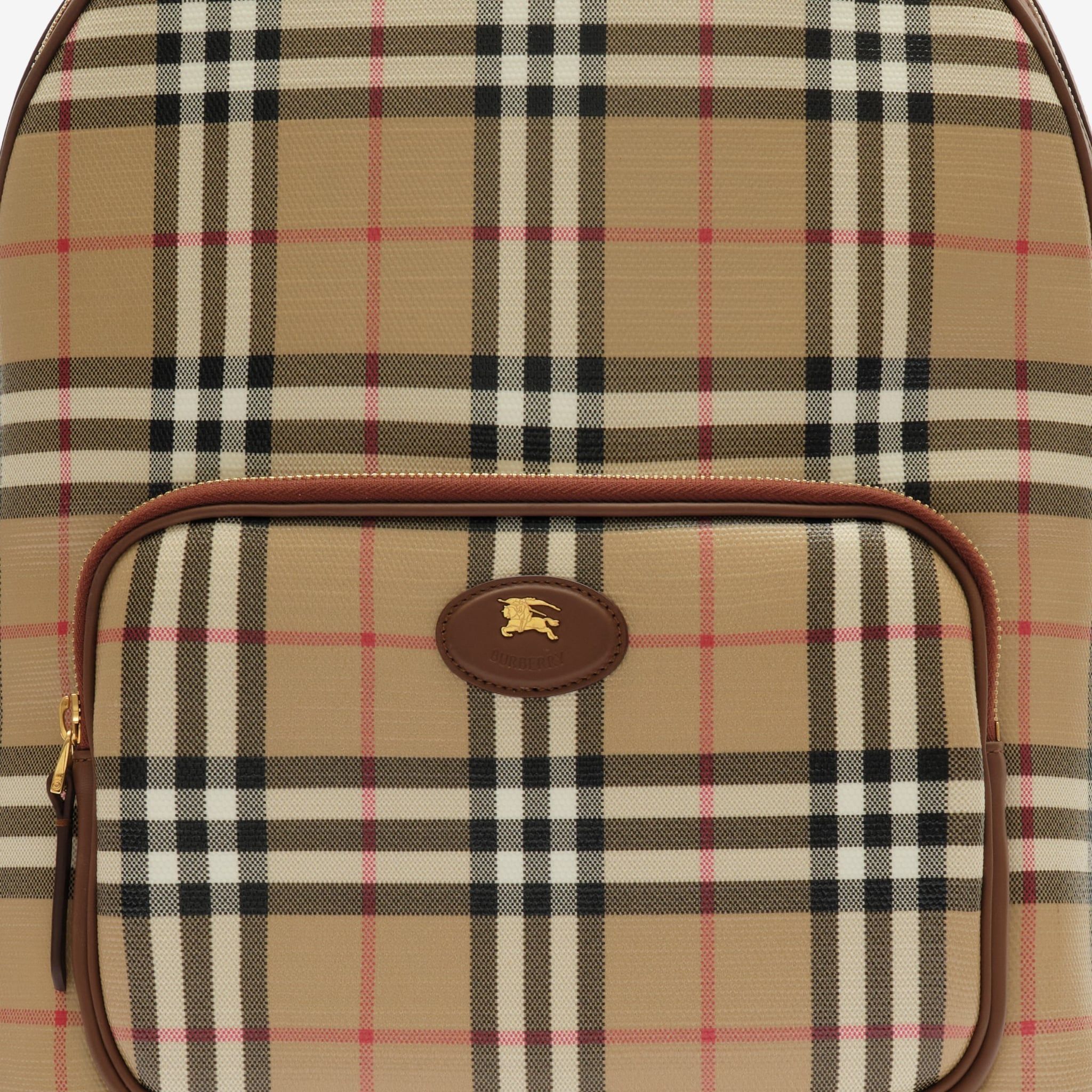  Balo Burberry Check Backpack 'Beige' 