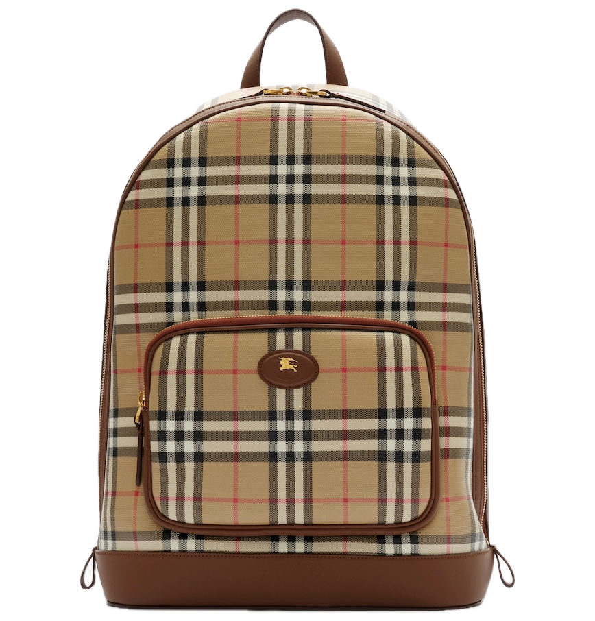  Balo Burberry Check Backpack 'Beige' 
