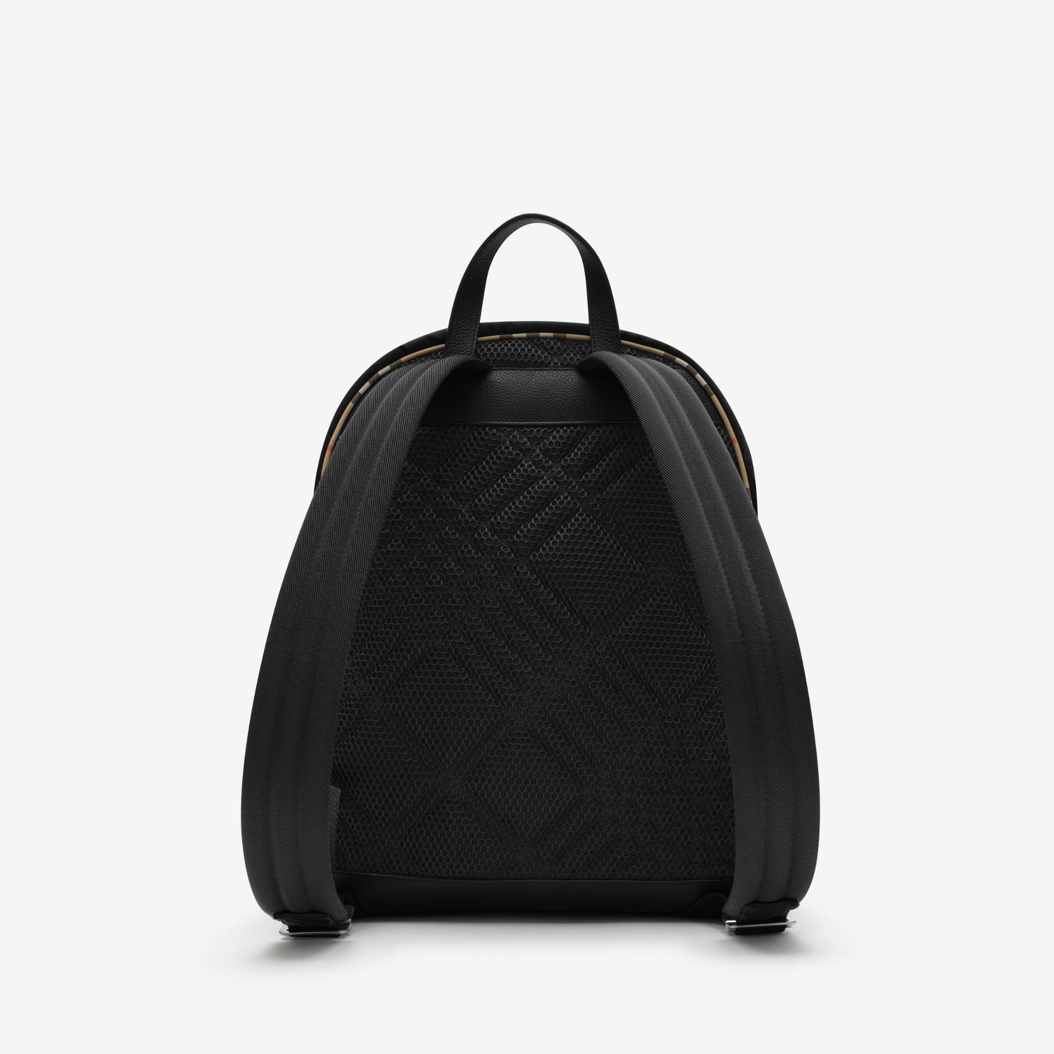  Balo Burberry Check Trim Backpack 'Black' 