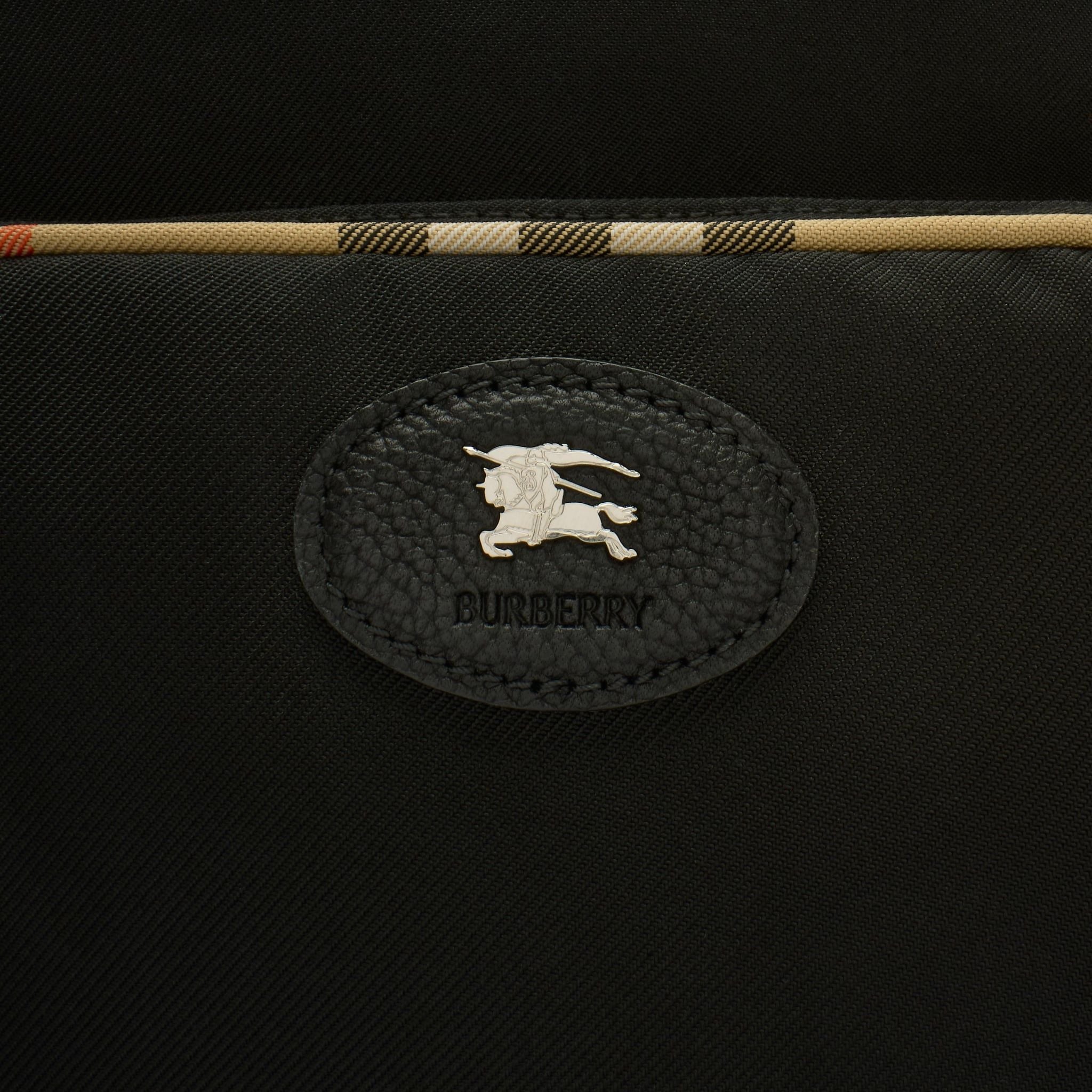  Balo Burberry Check Trim Backpack 'Black' 
