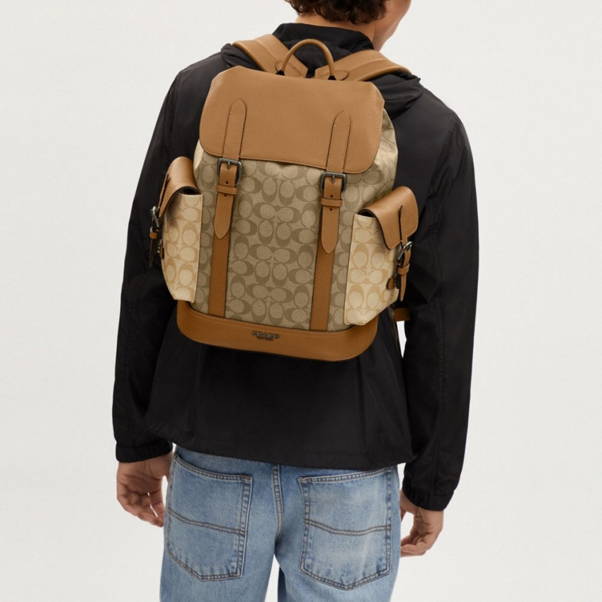  Balo Coach Hudson Colorblock 'Brown' 
