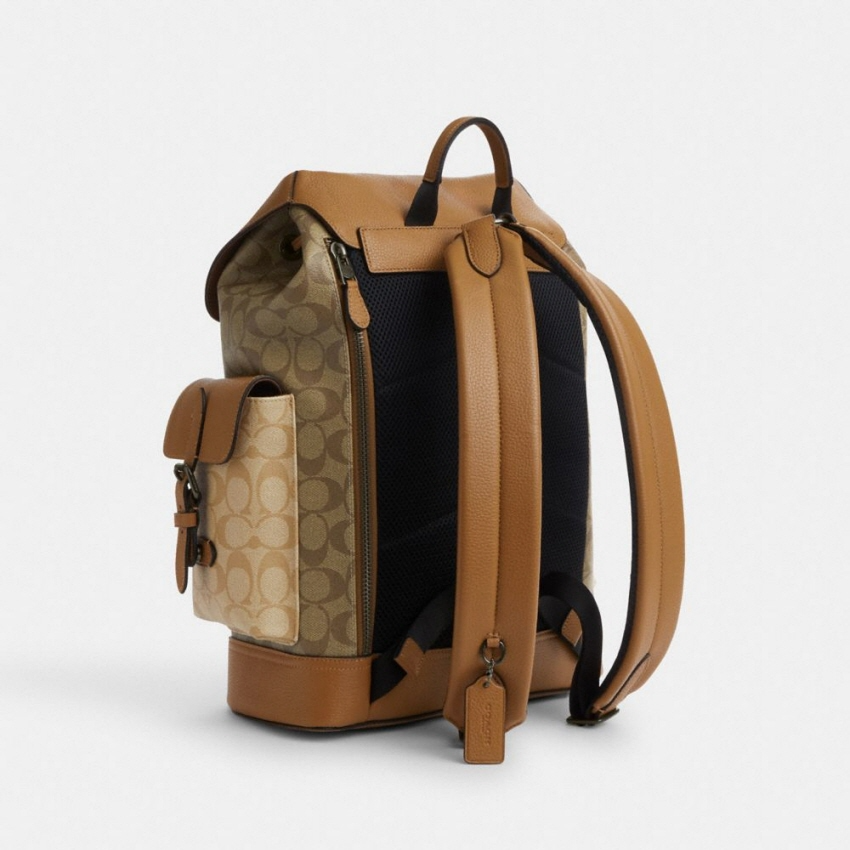  Balo Coach Hudson Colorblock 'Brown' 
