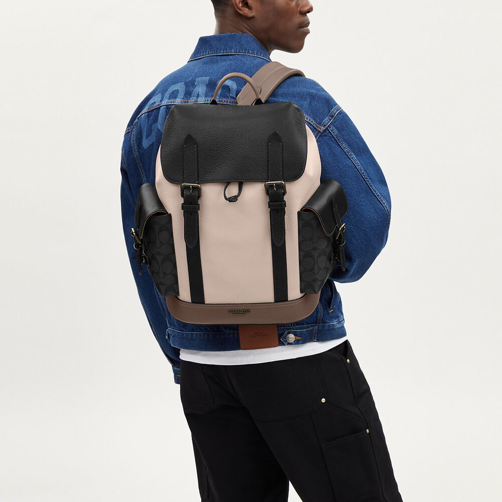  Balo Coach Hudson In Colorblock 'Steam' 