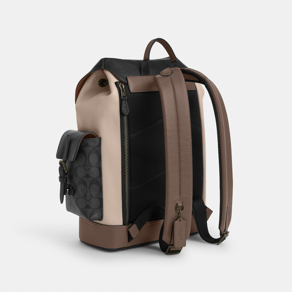  Balo Coach Hudson In Colorblock 'Steam' 