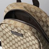  Balo Gucci GG Supreme Logo Backpack 'Beige' 