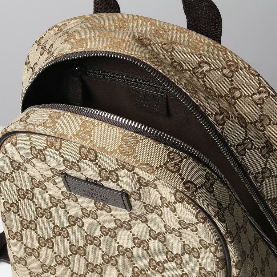  Balo Gucci GG Supreme Logo Backpack 'Beige' 