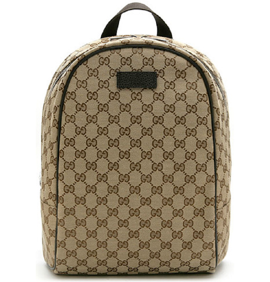  Balo Gucci GG Supreme Logo Backpack 'Beige' 