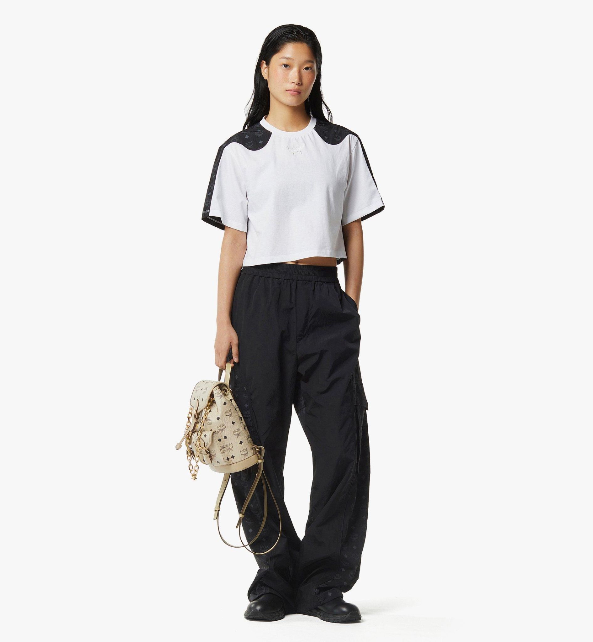  Balo MCM Aren Drawstring Backpack 'Black' 