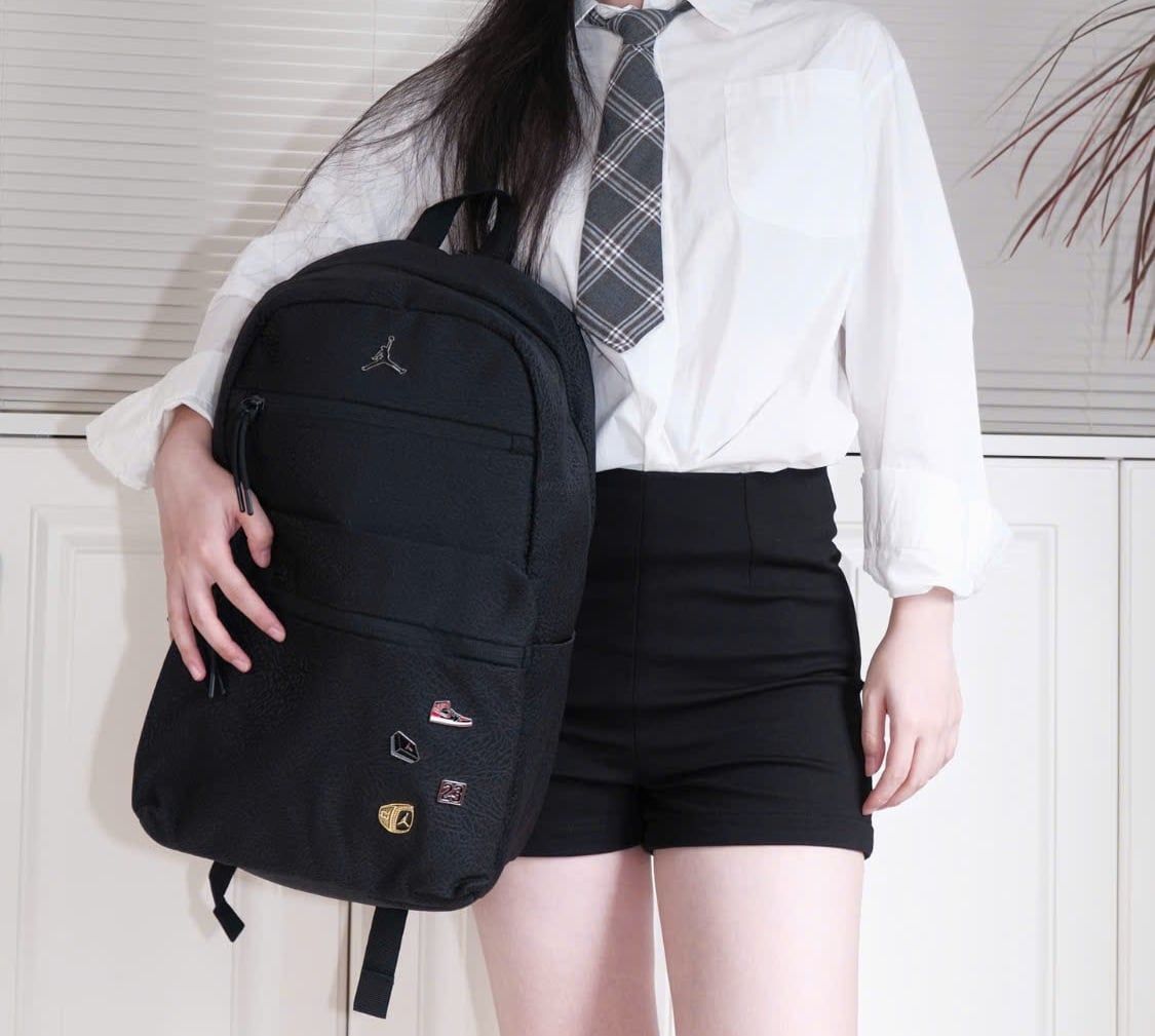  Balo Nike Air Jordan Pin Backpack 'Black' 