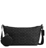 Túi Nữ Coach Crossbody Pouch Signature Canvas ‘Black’ 