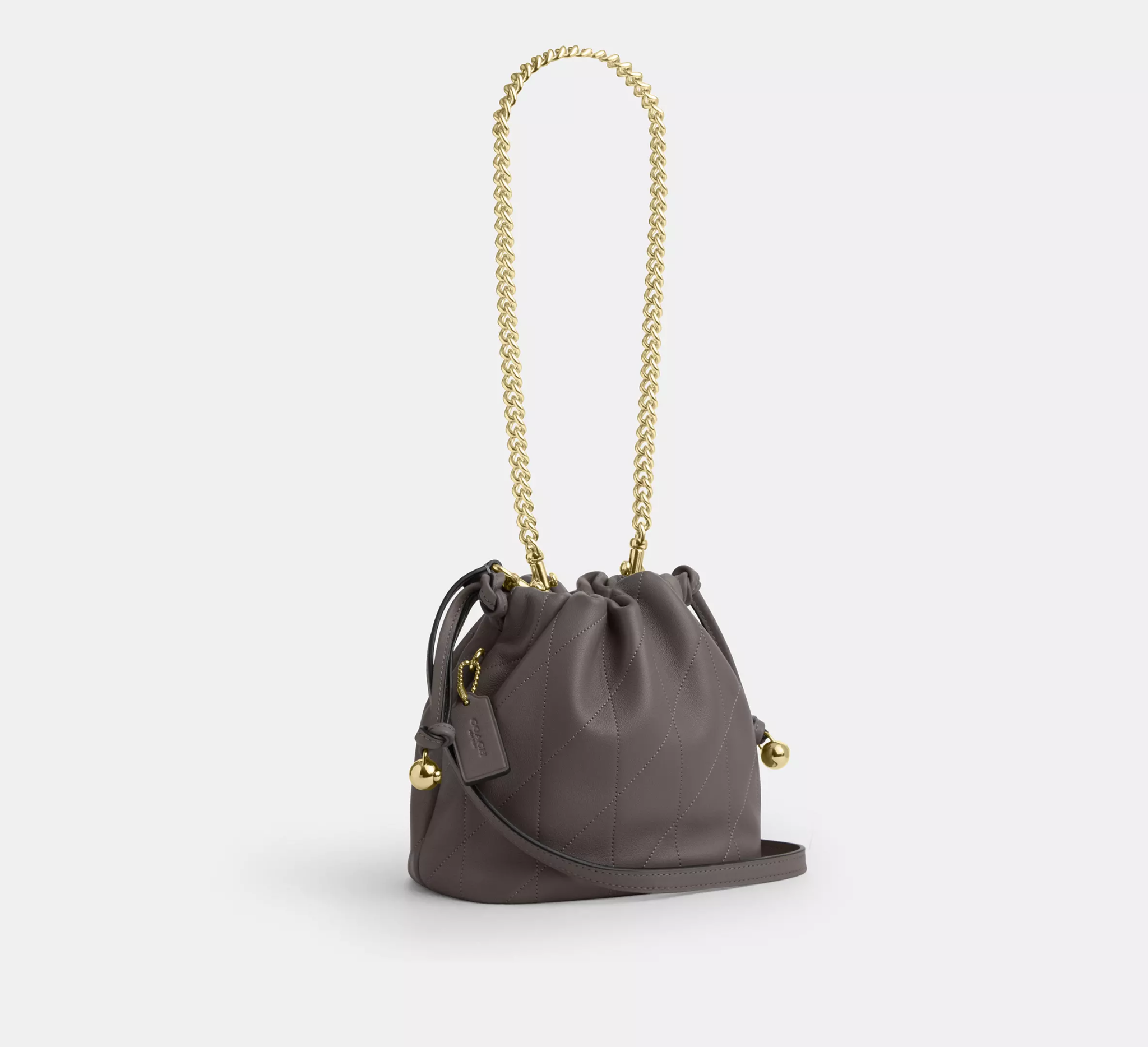  Túi Nữ Coach 17 Faye Mini Drawstring ‘Slate’ 