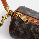  Túi Nữ Coach Barrel Bag Horse Carriage 'Brown' 