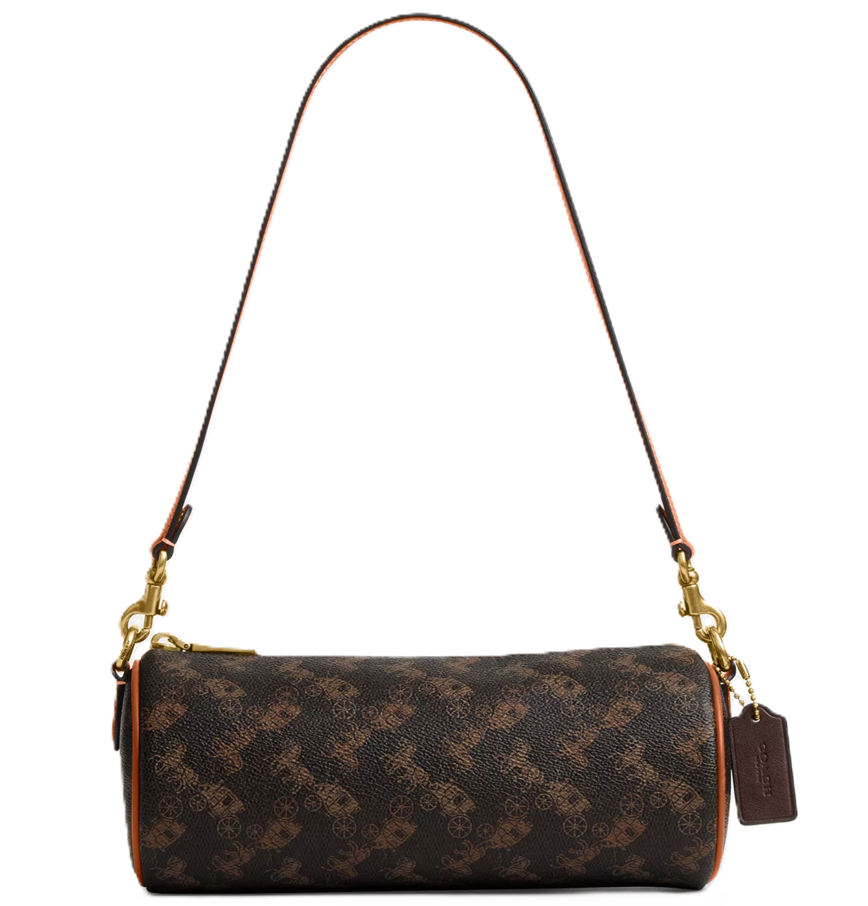  Túi Nữ Coach Barrel Bag Horse Carriage 'Brown' 