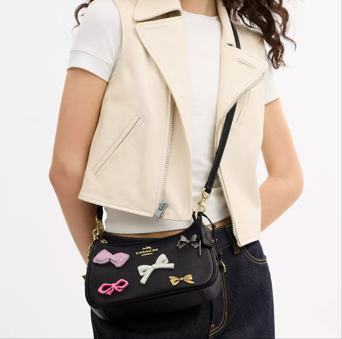 Túi Nữ Coach Teri Shoulder Bag 'Black' 