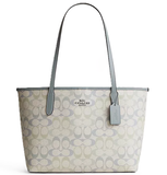  Túi Nữ Coach Medium City Tote Signature Canvas 'Grey' 