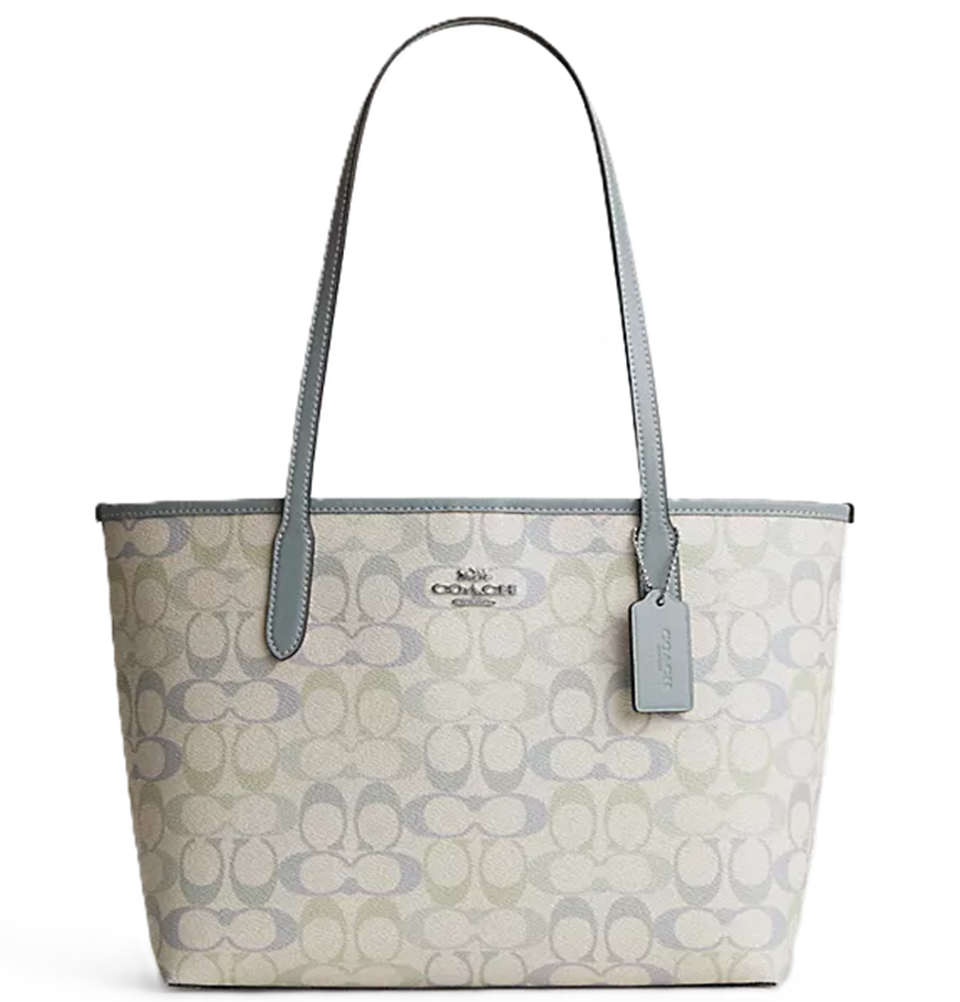  Túi Nữ Coach Medium City Tote Signature Canvas 'Grey' 