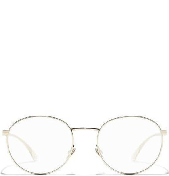  Kính Nữ Chanel Eyeglasses 'Light Gold' 