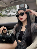  Kính Nữ Chanel Sunglasses 'Black' 