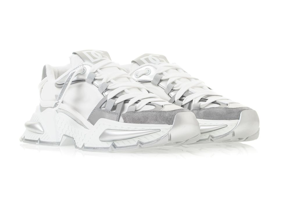  Giày Nam Dolce & Gabbana Air Master 'Silver White' 