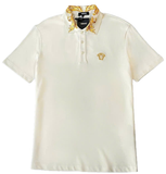  Áo Nam Versace Medusa Logo Embroidered 'Beige' 