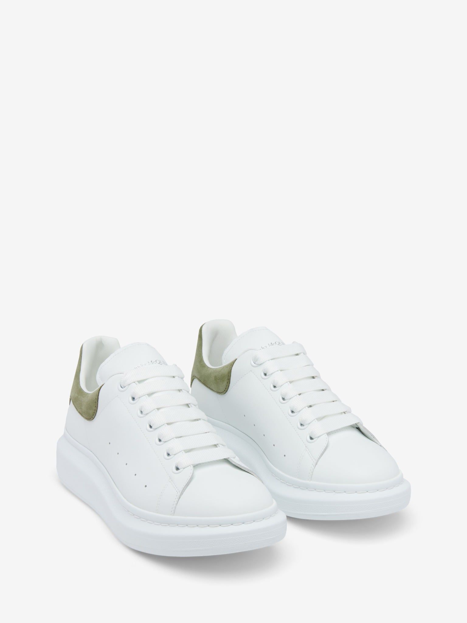  Giày Nam Alexander McQueen Oversized 'White Green' 