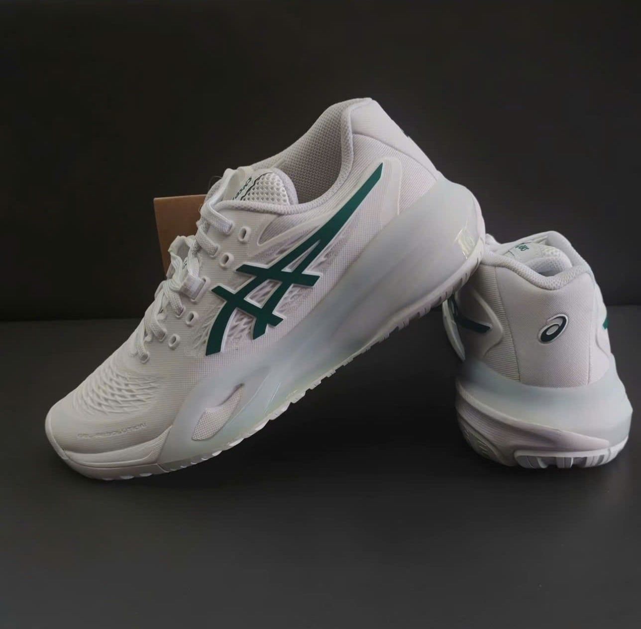  Giày Nam Asics Gel-Resolution X 'White Pitch Green' 