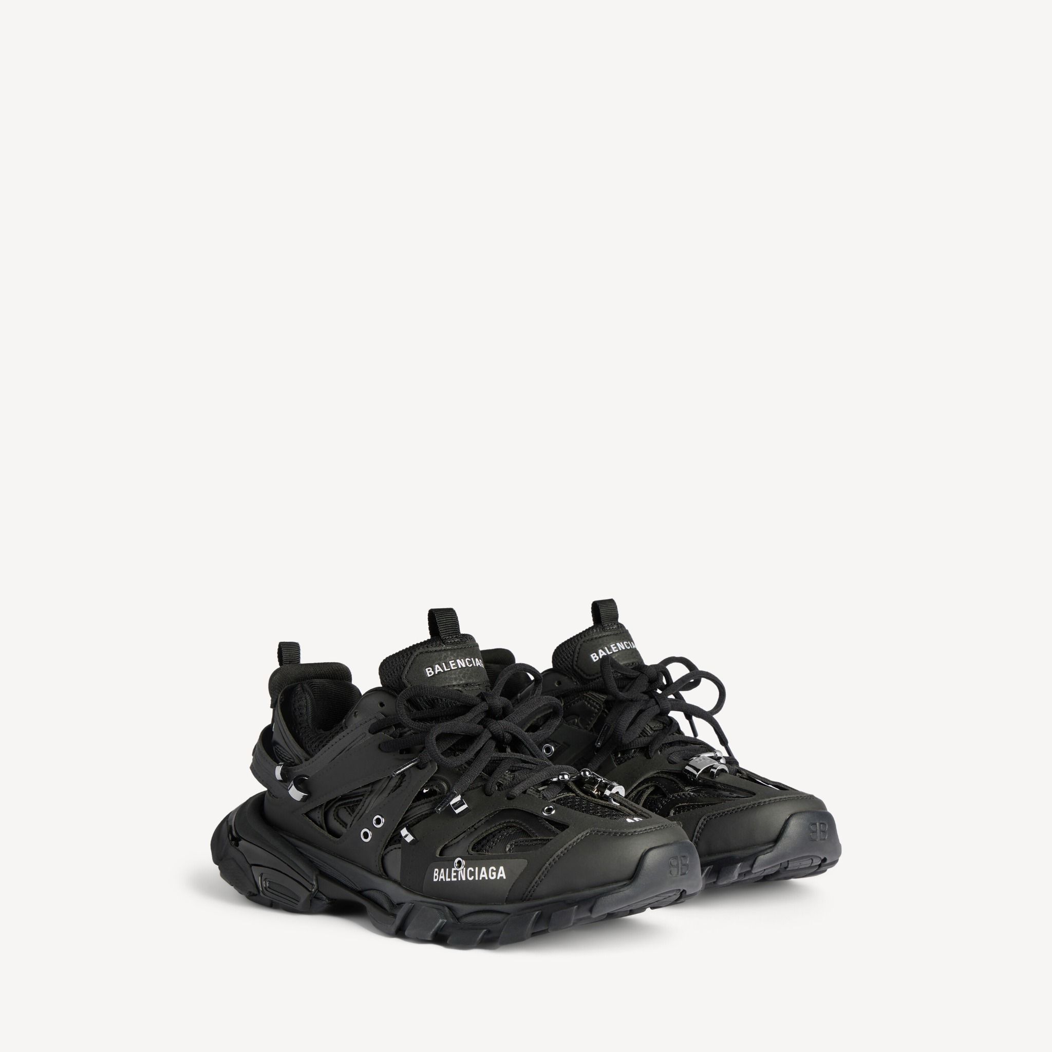  Giày Nam Balenciaga Track Piercing Sneaker 'Black' 