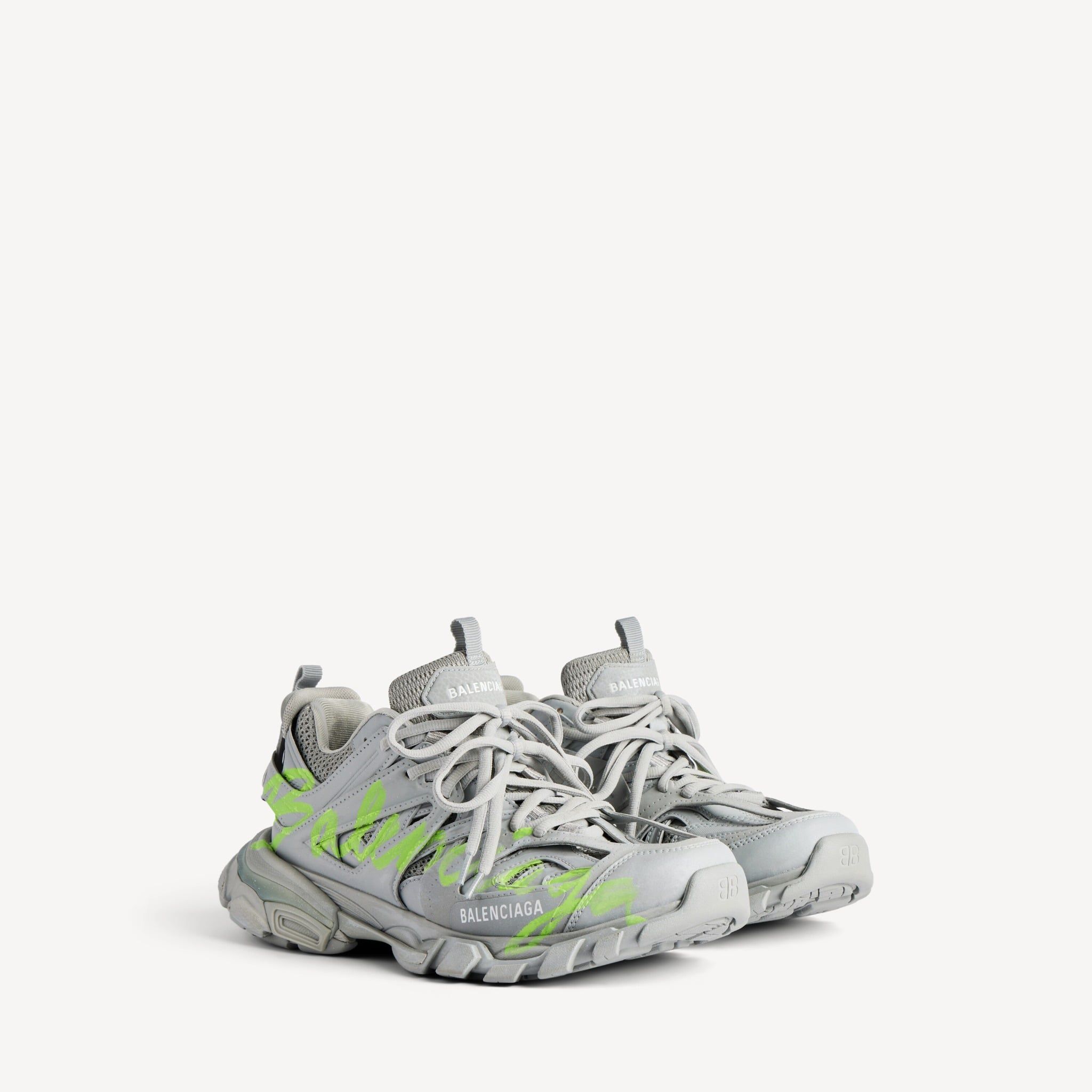  Giày Nam Balenciaga Track Signature Sneaker 'Grey' 