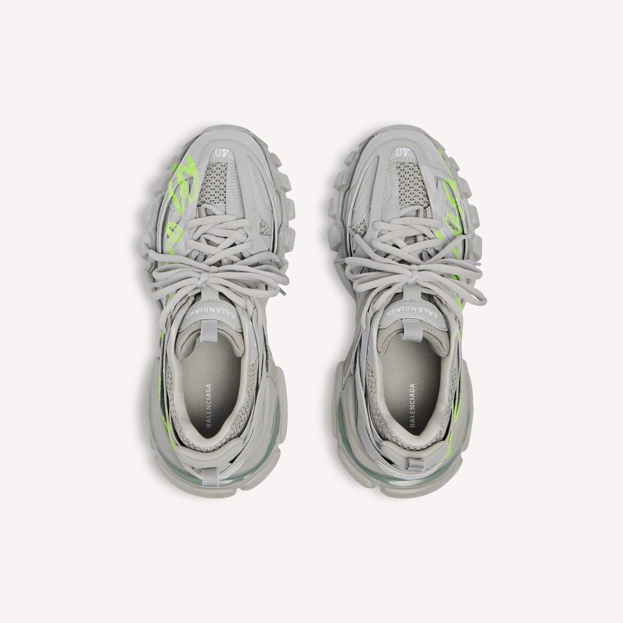  Giày Nam Balenciaga Track Signature Sneaker 'Grey' 