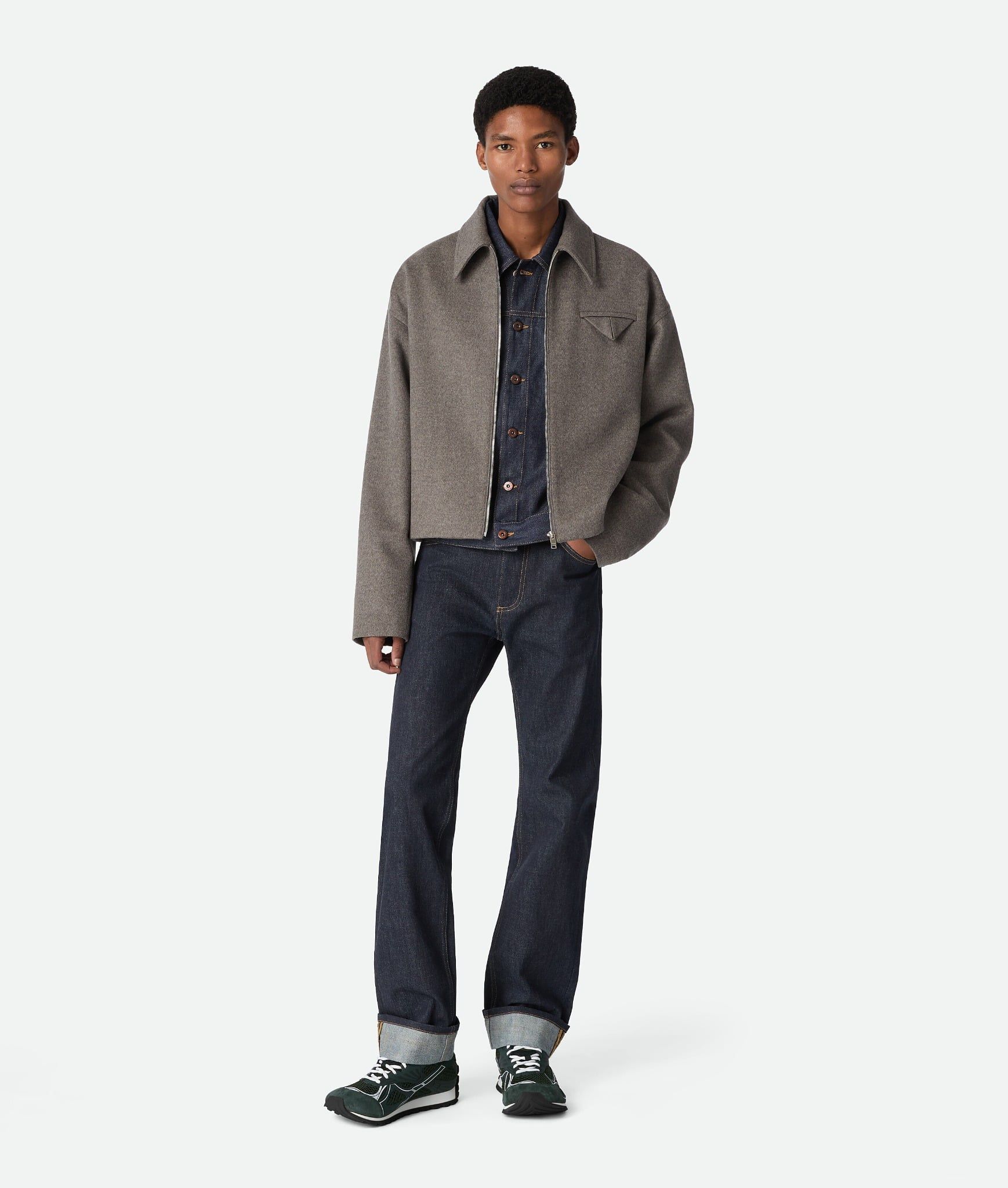  Giày Nam Bottega Veneta Orbit Sneaker 'Dark Green' 