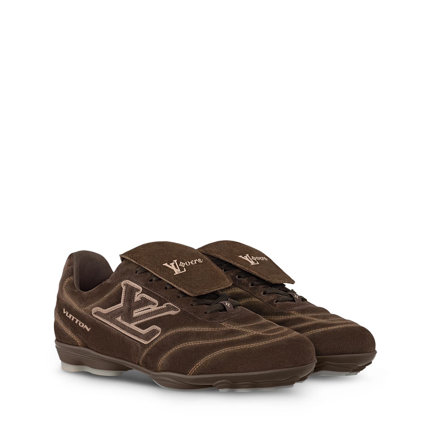  Giày Nam Louis Vuitton LV Footprint Soccer Trainers 'Brown' 