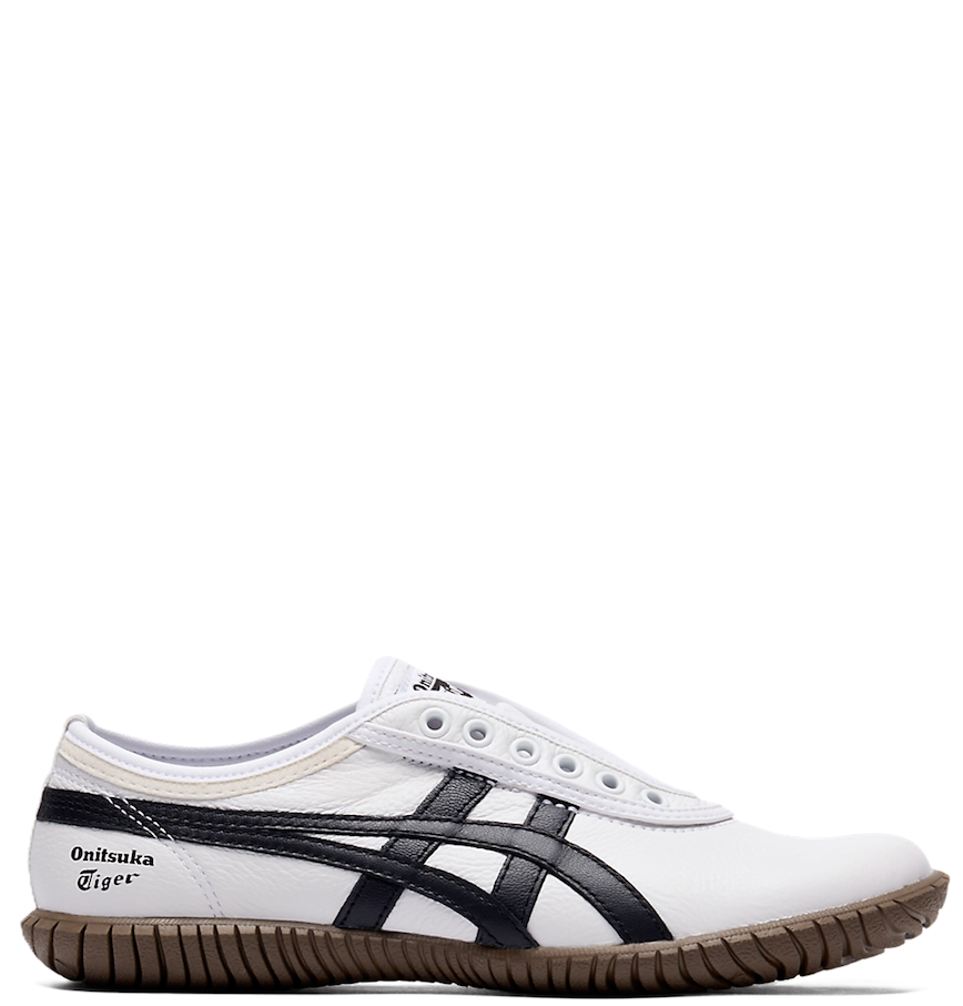  Giày Nam Onitsuka Tiger Tsunahiki Slip-On 'White Black' 