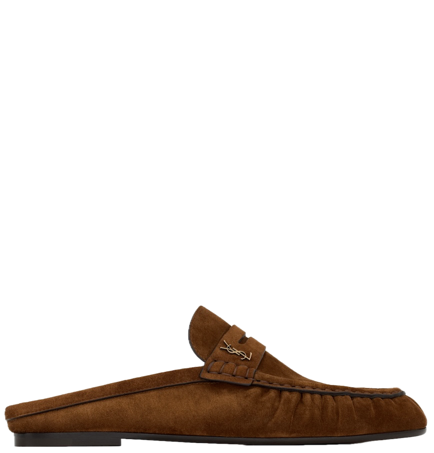  Giày Nữ Saint Laurent Le Loafer Mules 'Dark Havana' 