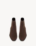  Giày Nam Saint Laurent Wyatt Chelsea Boots 'Brown' 