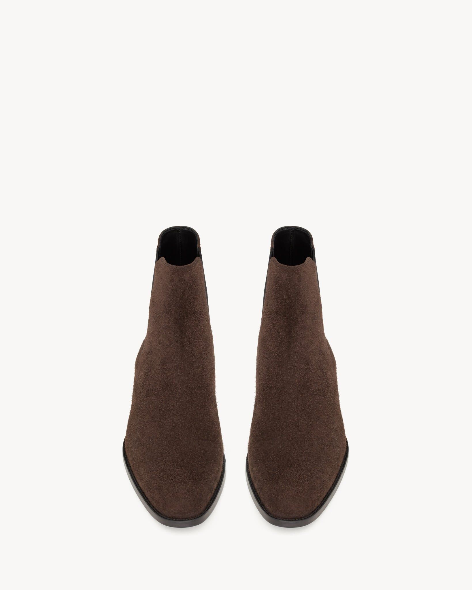  Giày Nam Saint Laurent Wyatt Chelsea Boots 'Brown' 