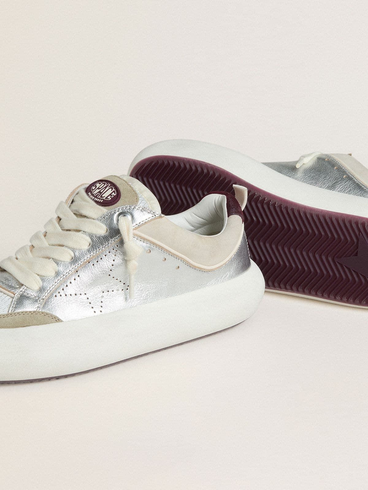  Giày Nữ Golden Goose Space-Star Cube 'Gray' 