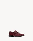  Giày Nữ Saint Laurent Le Loafer Supple 'Dark Ruby' 