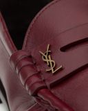  Giày Nữ Saint Laurent Le Loafer Supple 'Dark Ruby' 