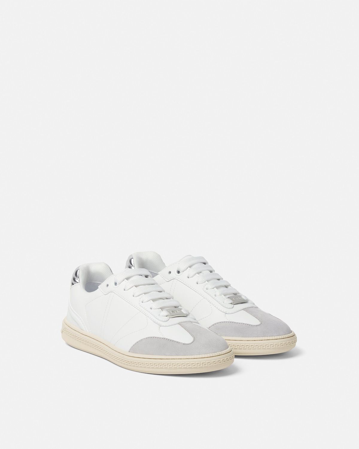  Giày Nữ Versace Greca Court Trainers 'White' 