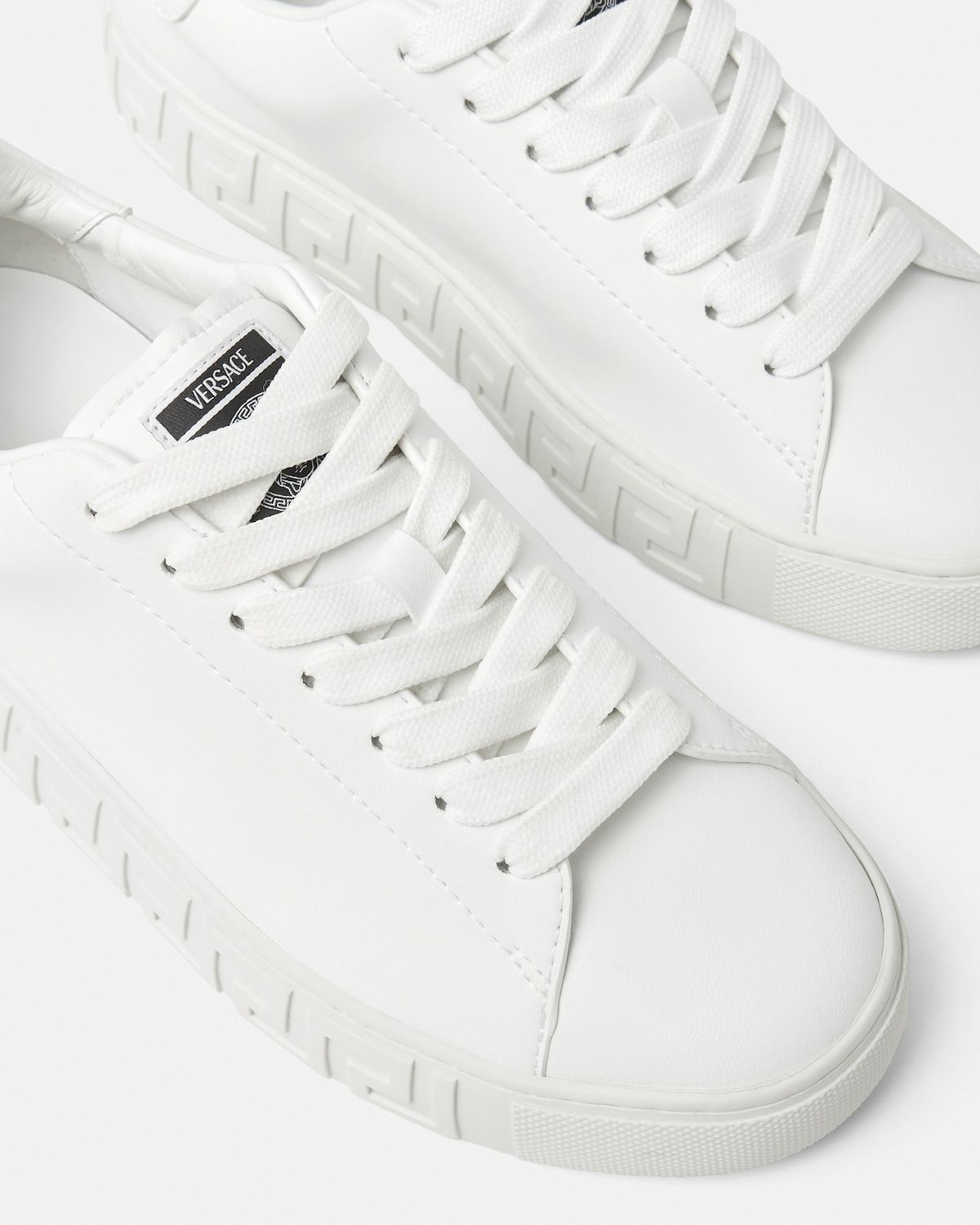  Giày Nữ Versace Greca Nylon Trainers 'White' 