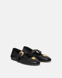 Giày Nữ Versace La Medusa Ballerinas 'Black' 