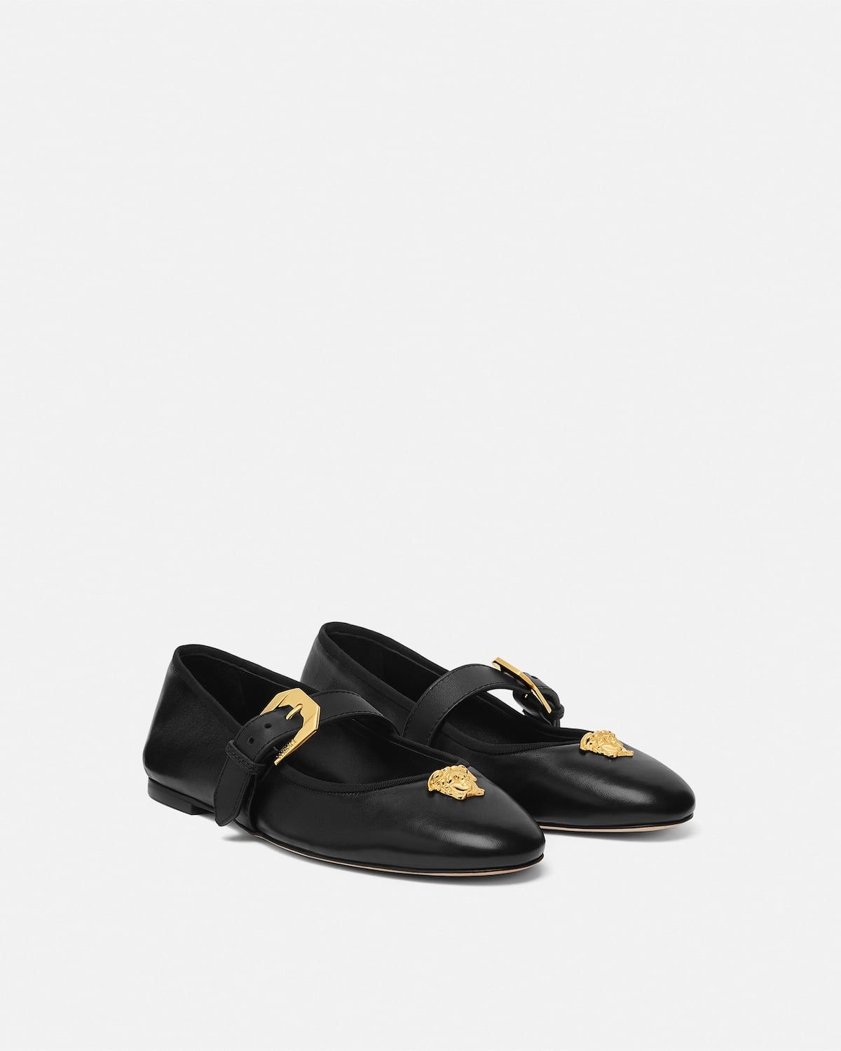  Giày Nữ Versace La Medusa Ballerinas 'Black' 