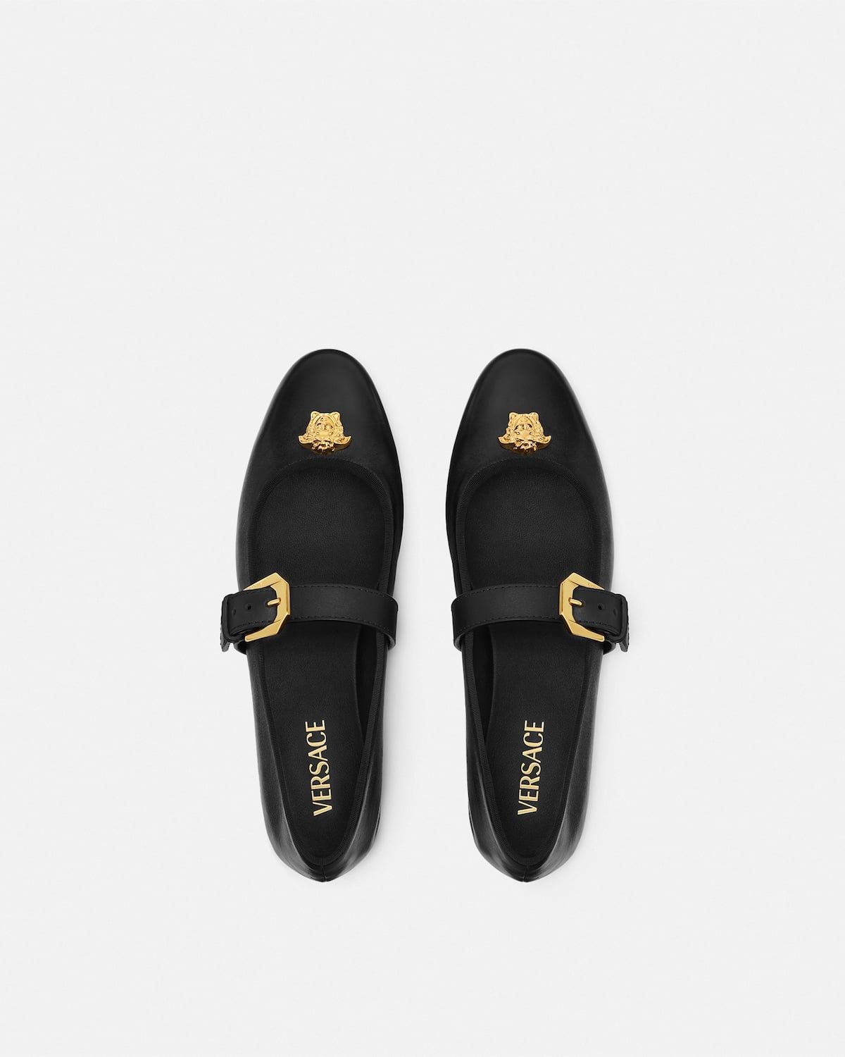  Giày Nữ Versace La Medusa Ballerinas 'Black' 